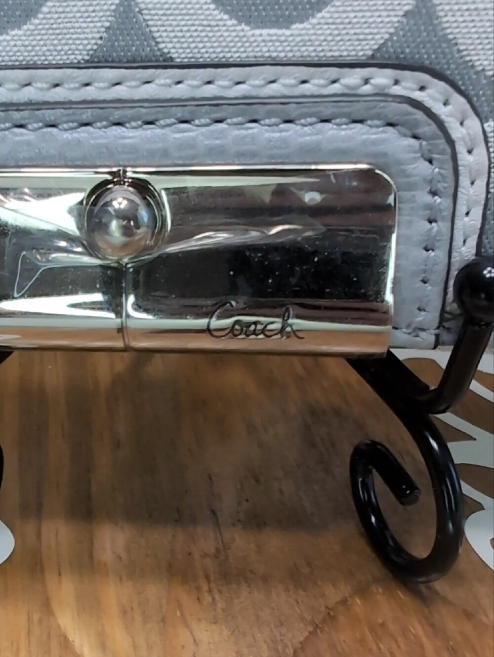 Coach Kristin Signature Fabric Clutch Wristlet - Picture 2 of 11
